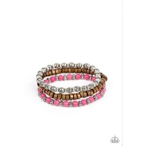 Paparazzi ESCAPADE ROUTE pink bracelet